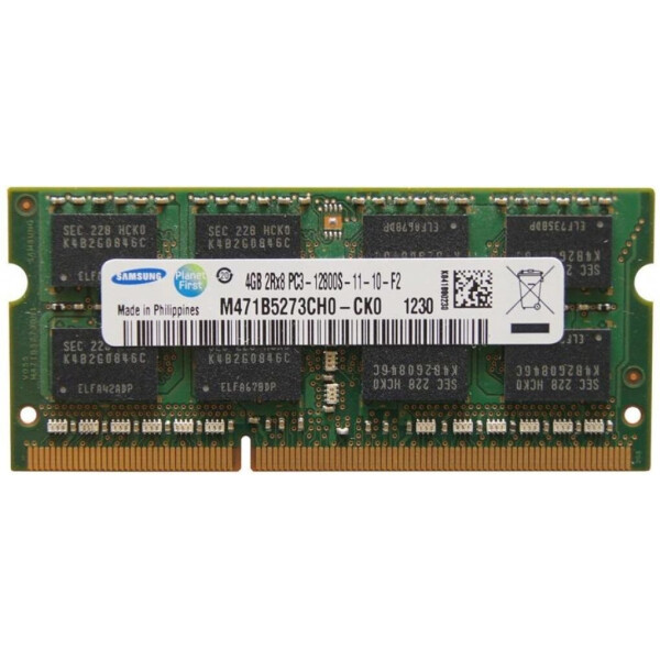 

SO-DIMM 4GB/1600 DDR3 Samsung (M471B5273CH0-CK0) "Refurbished"