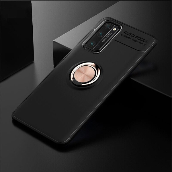 

Чехол Fiji Hold для Huawei P40 бампер накладка с подставкой Black-Gold