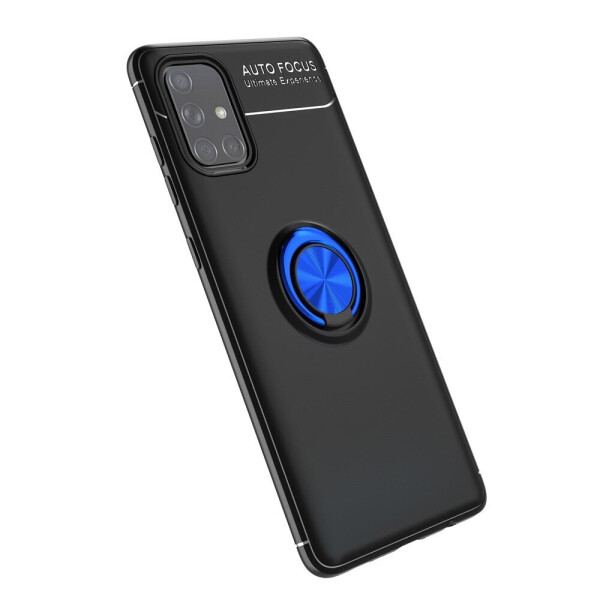

Чехол Fiji Hold для Samsung Galaxy A51 (A515) бампер накладка с подставкой Black-Blue