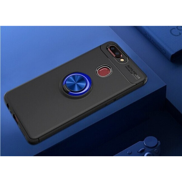 

Чехол Fiji Hold для Oppo A5s бампер накладка с подставкой Black-Blue