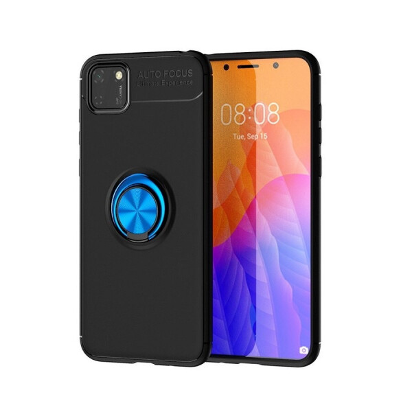 

Чехол Fiji Hold для Huawei Y5p бампер накладка с подставкой Black-Blue
