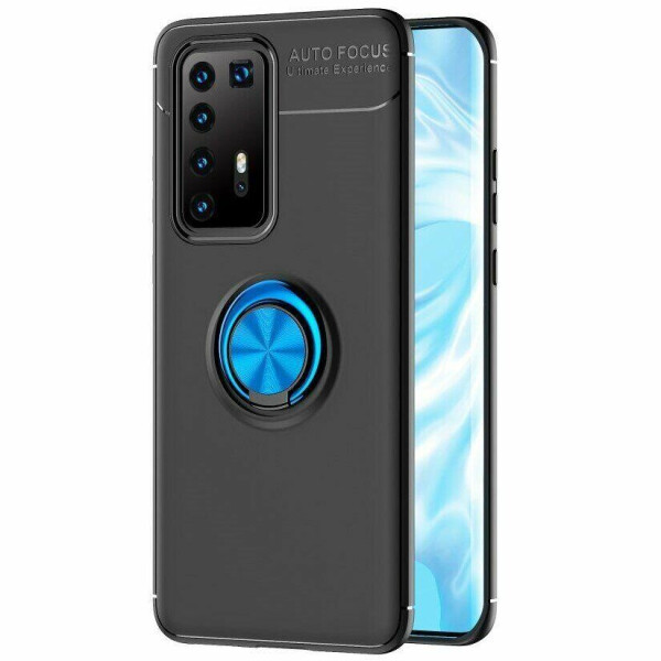 

Чехол Fiji Hold для Huawei P40 Pro бампер накладка с подставкой Black-Blue
