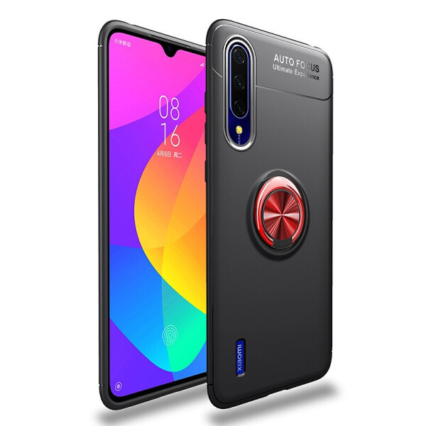 

Чехол Fiji Hold для Xiaomi Mi A3 (Mi CC9e) бампер накладка с подставкой Black-Red