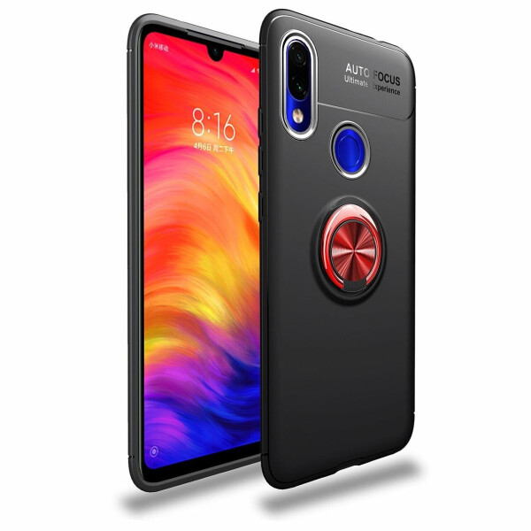 

Чехол Fiji Hold для Xiaomi Redmi 7 бампер накладка с подставкой Black-Red