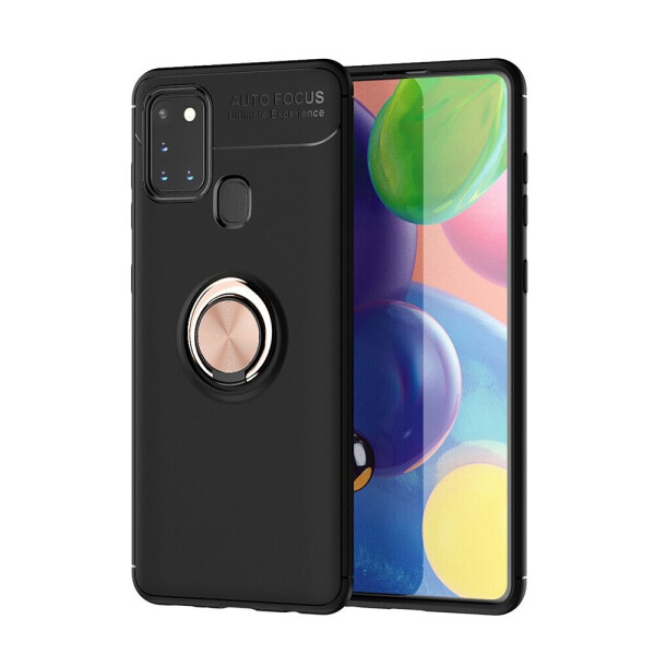 

Чехол Fiji Hold для Samsung Galaxy A31 (A315) бампер накладка с подставкой Black-Gold