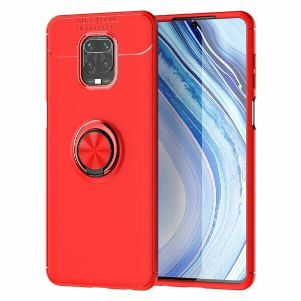 

Чехол Fiji Hold для Xiaomi Redmi Note 9 Pro Max бампер накладка с подставкой Red