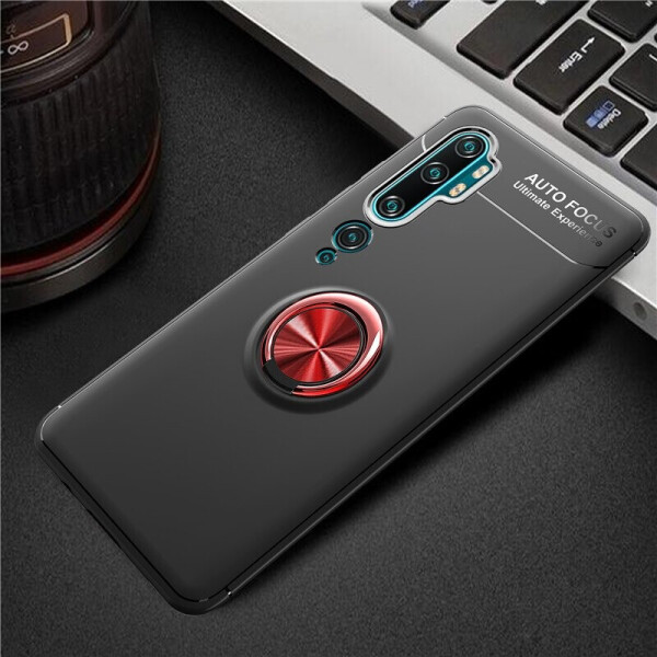 

Чехол Fiji Hold для Xiaomi Mi Note 10 / Mi Note 10 Pro (Mi CC9 Pro) бампер накладка с подставкой Black-Red