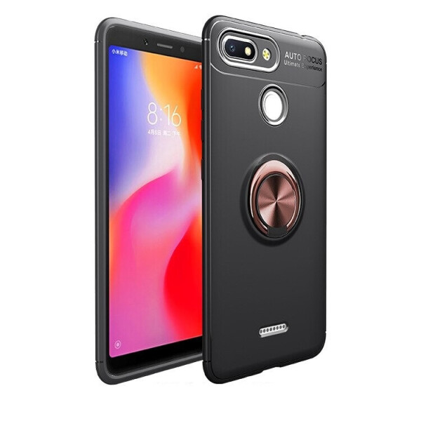 

Чехол Fiji Hold для Xiaomi Redmi 6 бампер накладка с подставкой Black-Gold