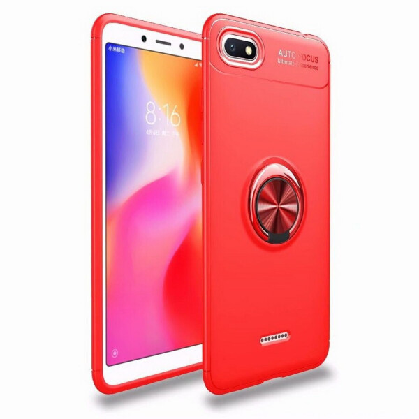 

Чехол Fiji Hold для Xiaomi Redmi 6A (без сканера отпечатка) бампер накладка с подставкой Red