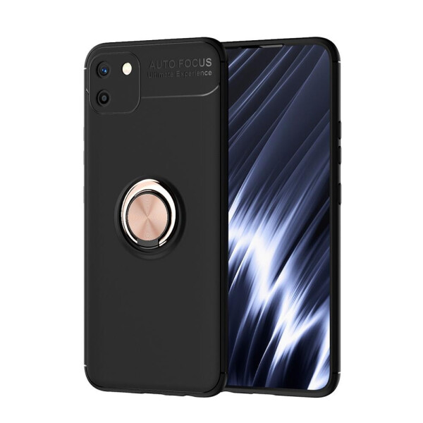 

Чехол Fiji Hold для Realme C11 бампер накладка с подставкой Black-Gold