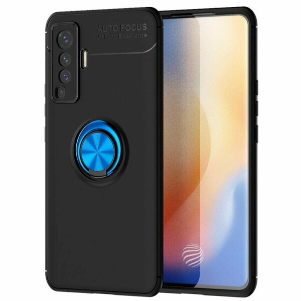 

Чехол Fiji Hold для Vivo X50 бампер накладка с подставкой Black-Blue