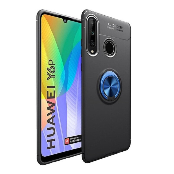 

Чехол Fiji Hold для Huawei Y6p бампер накладка с подставкой Black-Blue