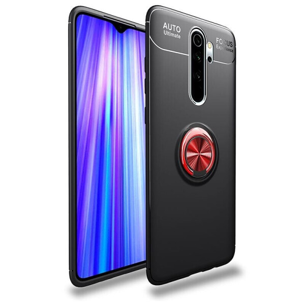 

Чехол Fiji Hold для Xiaomi Redmi Note 8 Pro бампер накладка с подставкой Black-Red