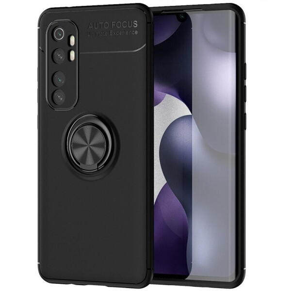 

Чехол Fiji Hold для Xiaomi Mi Note 10 Lite бампер накладка с подставкой Black