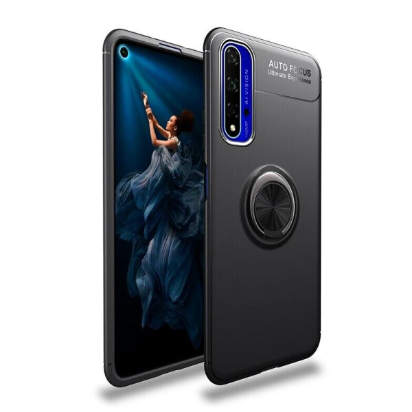 

Чехол Fiji Hold для Huawei Nova 5T бампер накладка с подставкой Black