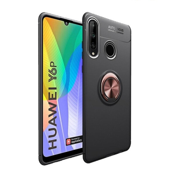 

Чехол Fiji Hold для Huawei Y6p бампер накладка с подставкой Black-Gold