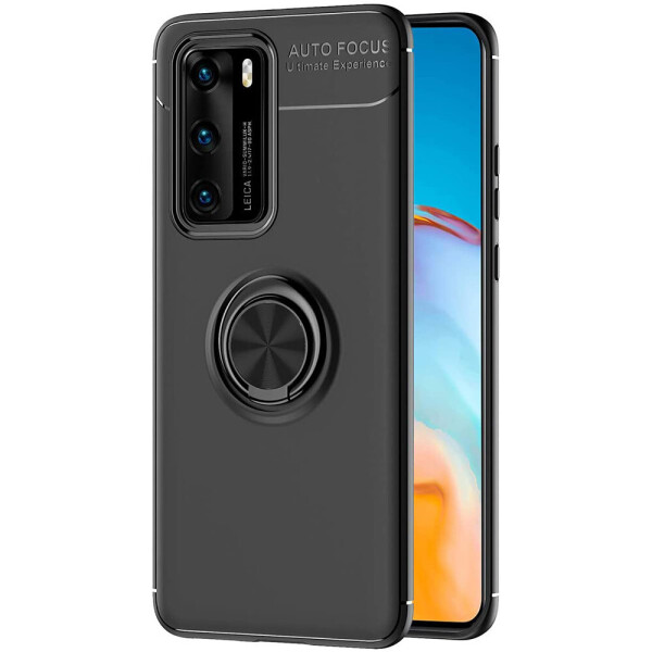 

Чехол Fiji Hold для Huawei P40 бампер накладка с подставкой Black