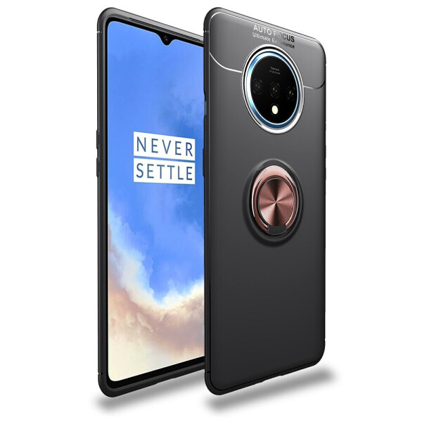 

Чехол Fiji Hold для OnePlus 7T бампер накладка с подставкой Black-Gold