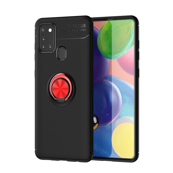 

Чехол Fiji Hold для Samsung Galaxy A21s (A217) бампер накладка с подставкой Black-Red