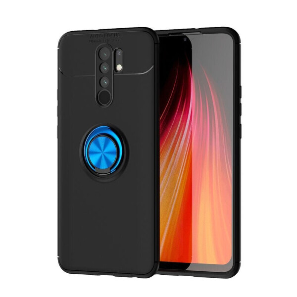 

Чехол Fiji Hold для Xiaomi Redmi 9 бампер накладка с подставкой Black-Blue
