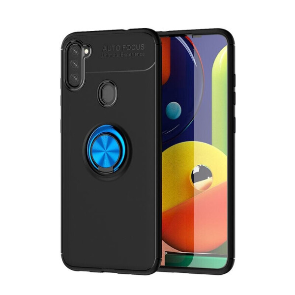 

Чехол Fiji Hold для Samsung Galaxy A11 (A115) бампер накладка с подставкой Black-Blue