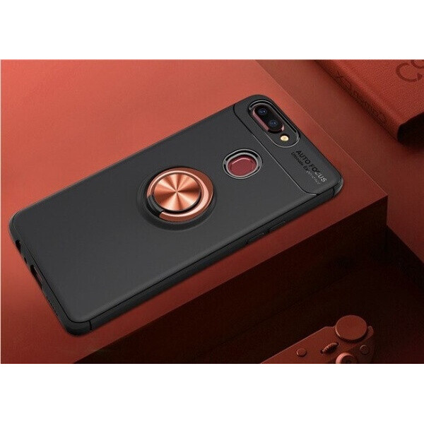 

Чехол Fiji Hold для Oppo A5s бампер накладка с подставкой Black-Gold