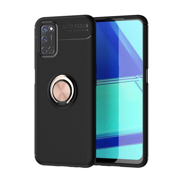 

Чехол Fiji Hold для Oppo A52 бампер накладка с подставкой Black-Gold