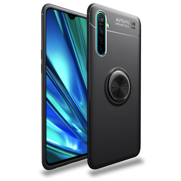 

Чехол Fiji Hold для Realme 5 бампер накладка с подставкой Black