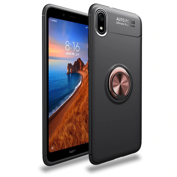 

Чехол Fiji Hold для Xiaomi Redmi 7A бампер накладка с подставкой Black-Gold