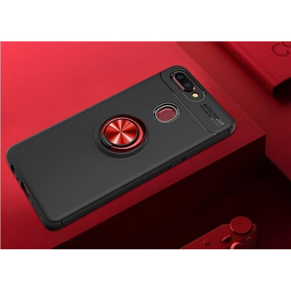 

Чехол Fiji Hold для Oppo A5s бампер накладка с подставкой Black-Red