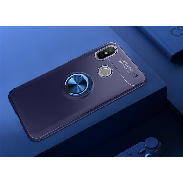 

Чехол Fiji Hold для Xiaomi Mi Max 3 бампер накладка с подставкой Blue
