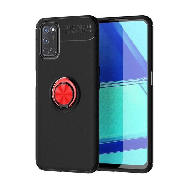 

Чехол Fiji Hold для Oppo A72 бампер накладка с подставкой Black-Red