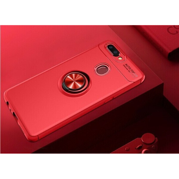 

Чехол Fiji Hold для Oppo A12 бампер накладка с подставкой Red