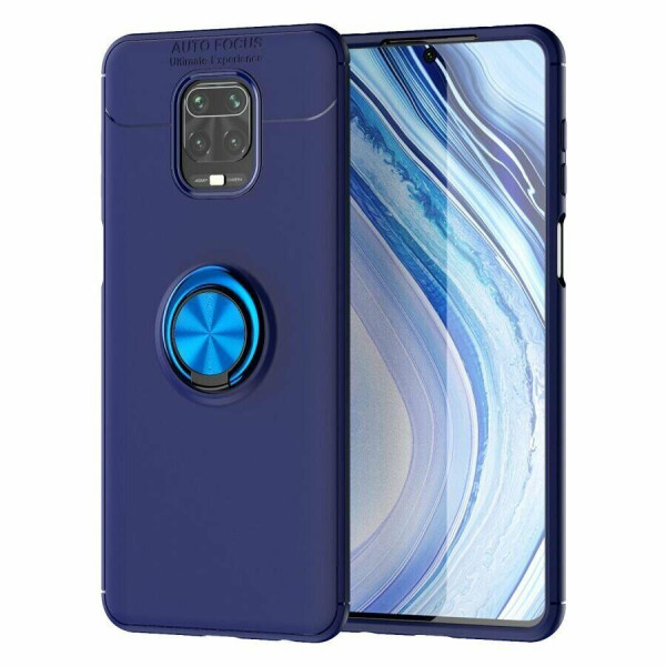 

Чехол Fiji Hold для Xiaomi Redmi Note 9 Pro Max бампер накладка с подставкой Blue