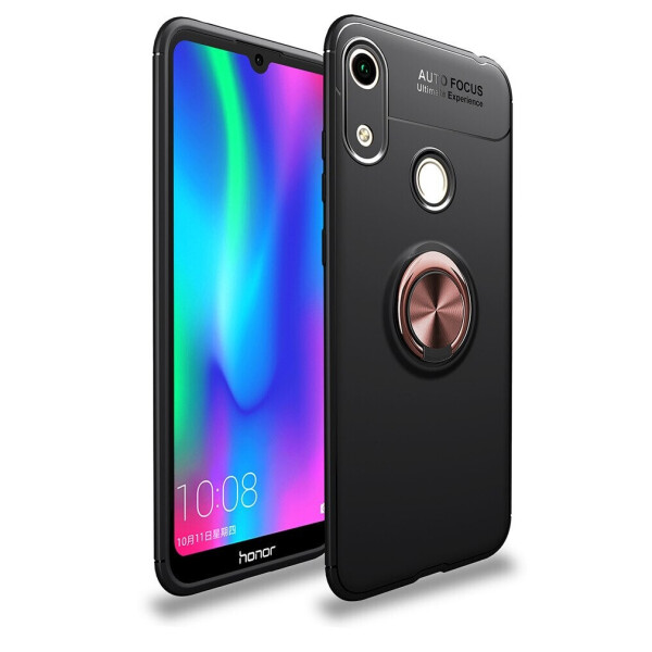 

Чехол Fiji Hold для Honor 8A бампер накладка с подставкой Black-Gold