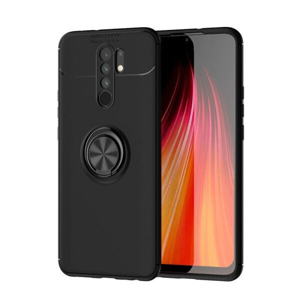 

Чехол Fiji Hold для Xiaomi Redmi 9 бампер накладка с подставкой Black