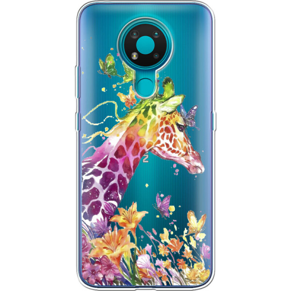 

Силиконовый чехол BoxFace Nokia 3.4 Colorful Giraffe (41292-cc14)