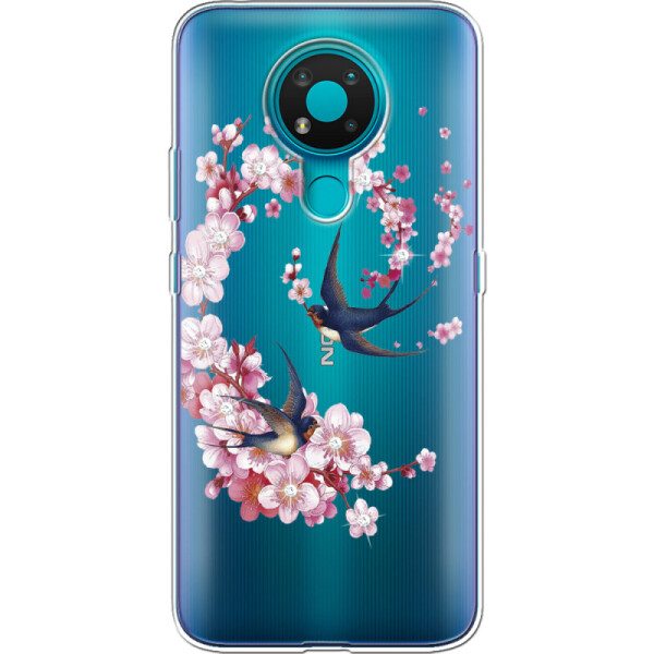 

Силиконовый чехол BoxFace Nokia 3.4 Swallows and Bloom (41292-rs4)