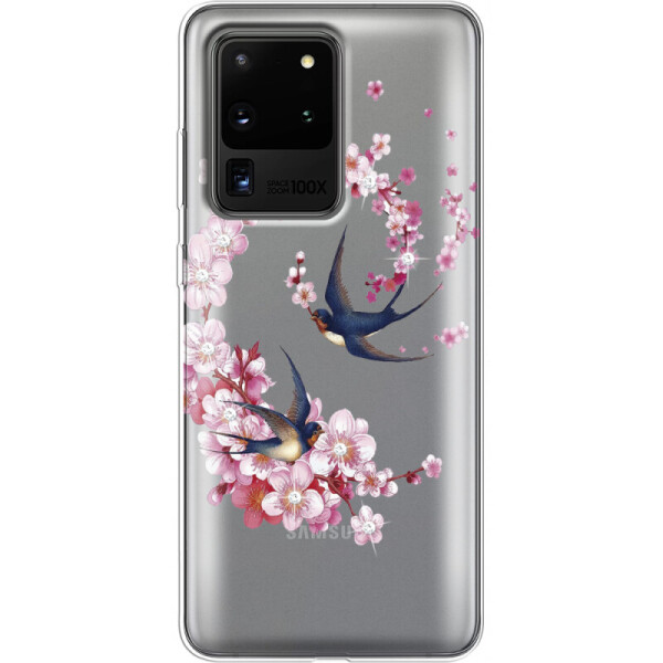 

Силиконовый чехол BoxFace Samsung G988 Galaxy S20 Ultra Swallows and Bloom (38878-rs4)