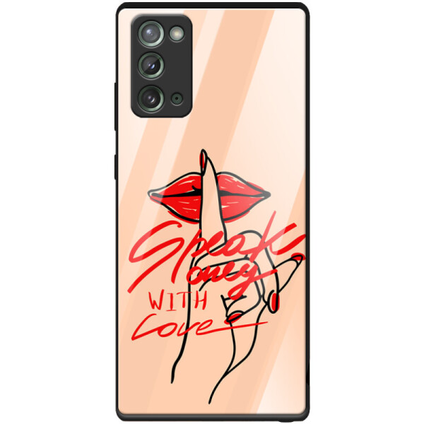 

Защитный чехол Glossy BoxFace Samsung N980 Galaxy Note 20 Speak Only Whith Love (40568-sk2209)