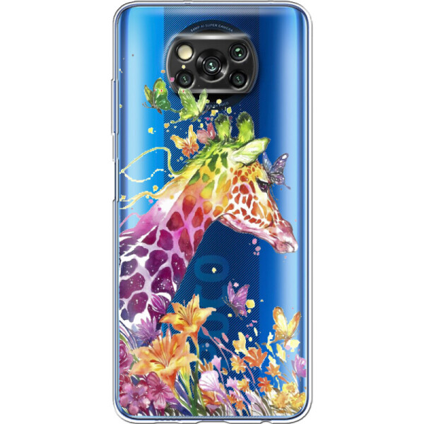 

Силиконовый чехол BoxFace Xiaomi Poco X3 Colorful Giraffe (41288-cc14)