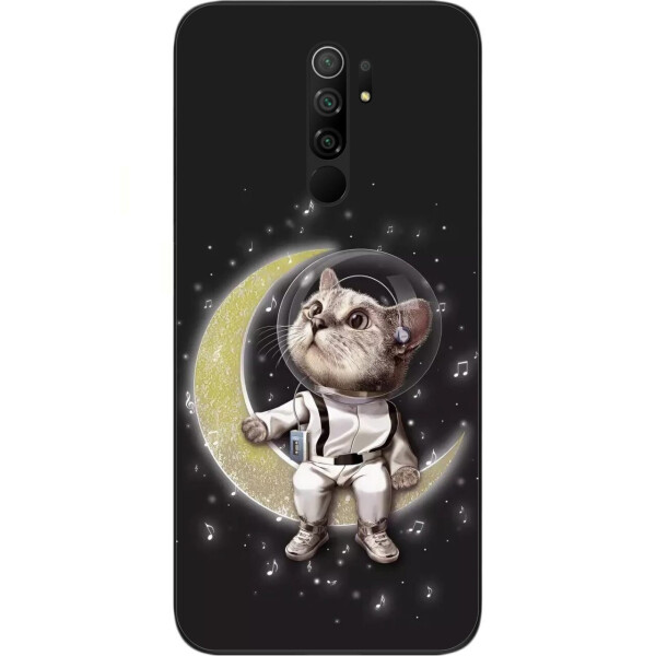 

Силиконовый чехол Amstel с картинкой для Xiaomi Redmi 9 Кот на луне