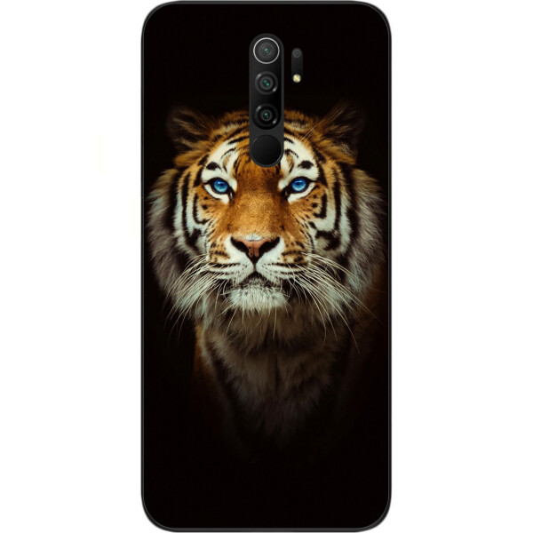 

Силиконовый чехол Amstel для Xiaomi Redmi 9 с картинкой Тигр на черном фоне