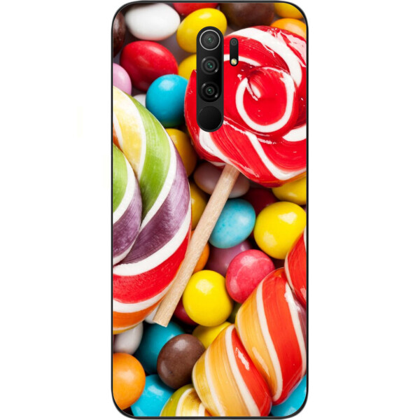

Силиконовый чехол бампер Amstel для Xiaomi Redmi 9 с картинкой Конфеты