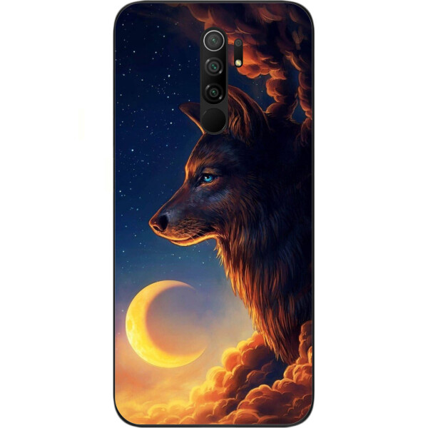 

Чехол силиконовый Amstel для Xiaomi Redmi 9 с картинкой Луна и волк