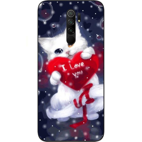 

Оригинальный чехол Amstel для Xiaomi Redmi 9 с картинкой Кот с сердцем