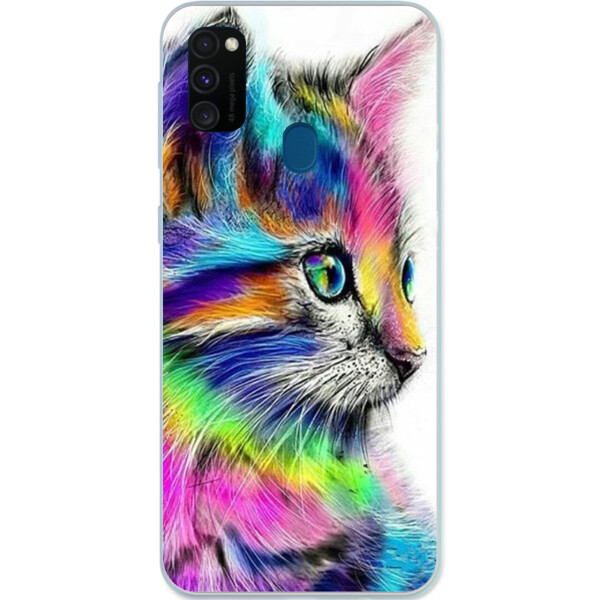 

Силиконовый чехол Amstel с картинкой для Samsung M21 Galaxy M215F Яркий котик
