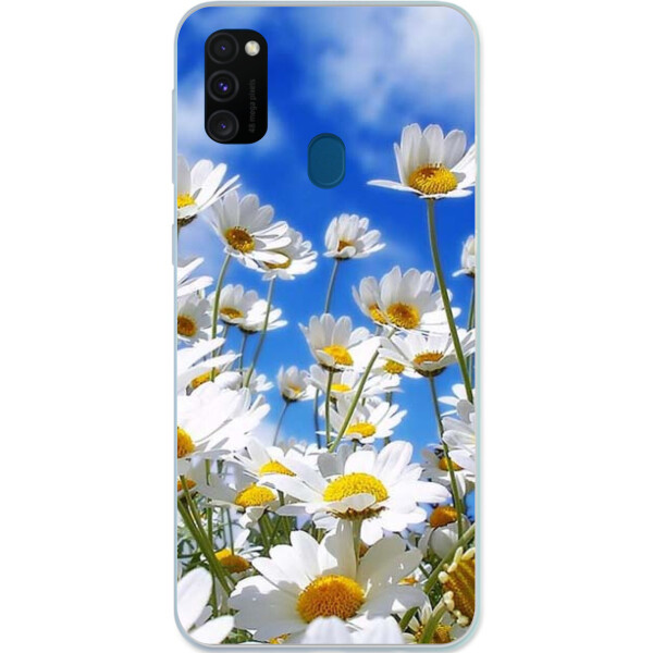 

Чехол силиконовый бампер Amstel для Samsung M21 Galaxy M215F с картинкой Ромашки