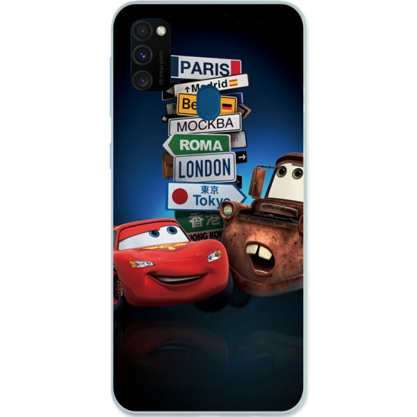

Чехол силиконовый бампер Amstel для Samsung M21 Galaxy M215F с картинкой Тачки