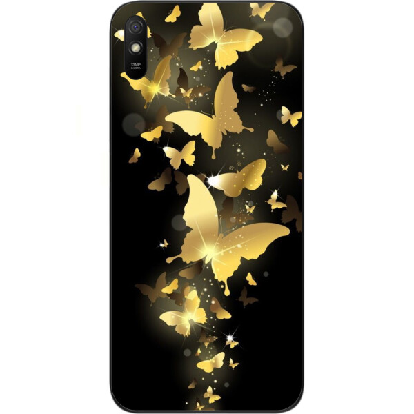 

Силиконовый чехол бампер Amstel для Xiaomi Redmi 9A с картинкой Золотые бабочки